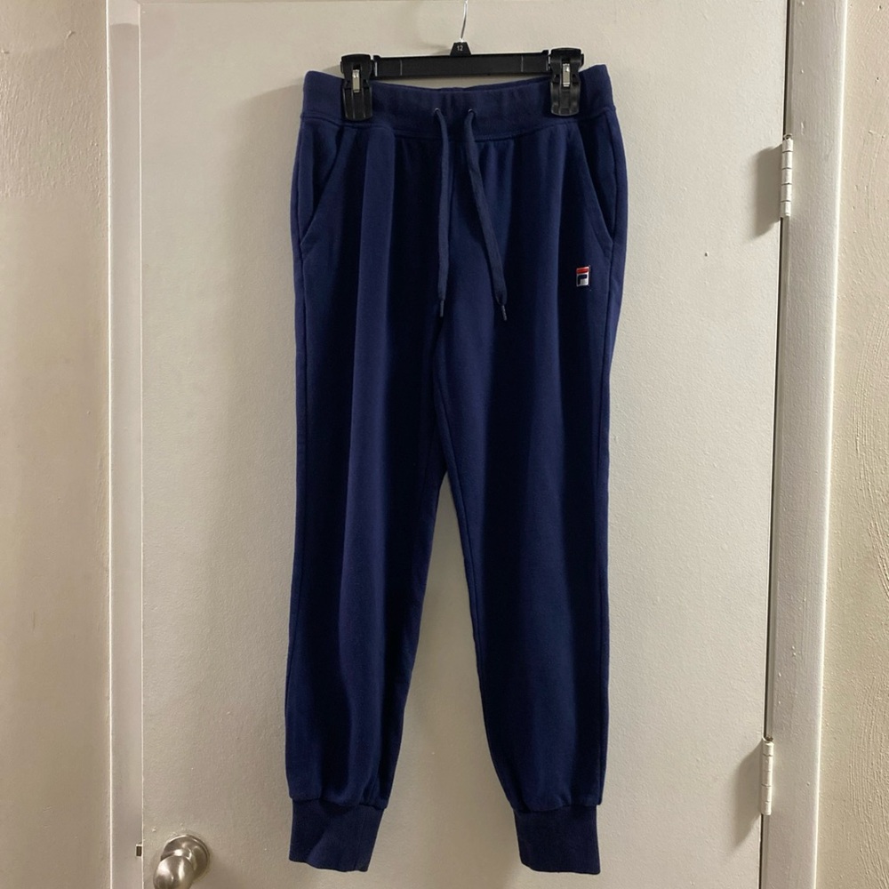 Y2K Fila Navy Joggers with Drawstring‎